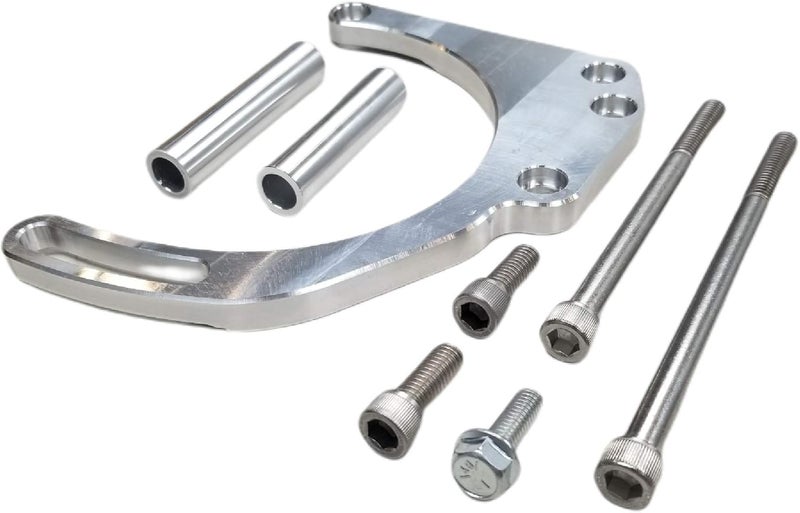 Z Whip SBC Alternator Bracket Mid Mount Adjustable V Belt Billet Aluminum for Chevy Small Block V8 - Image 2