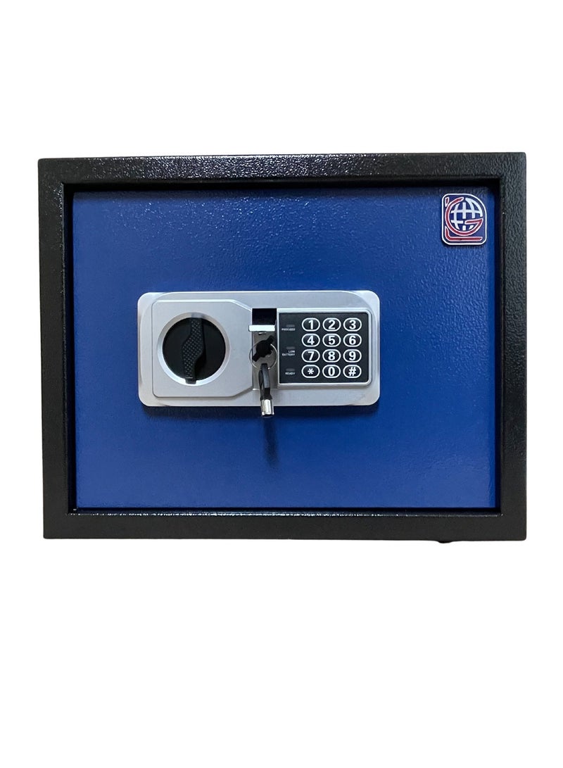 LOTFY GROUP LG Safebox Code- 30NEK- 30*38*30CM- Blue Colour- Home Office Safe Box- Electronic Lock- Key Lock  - Image 2