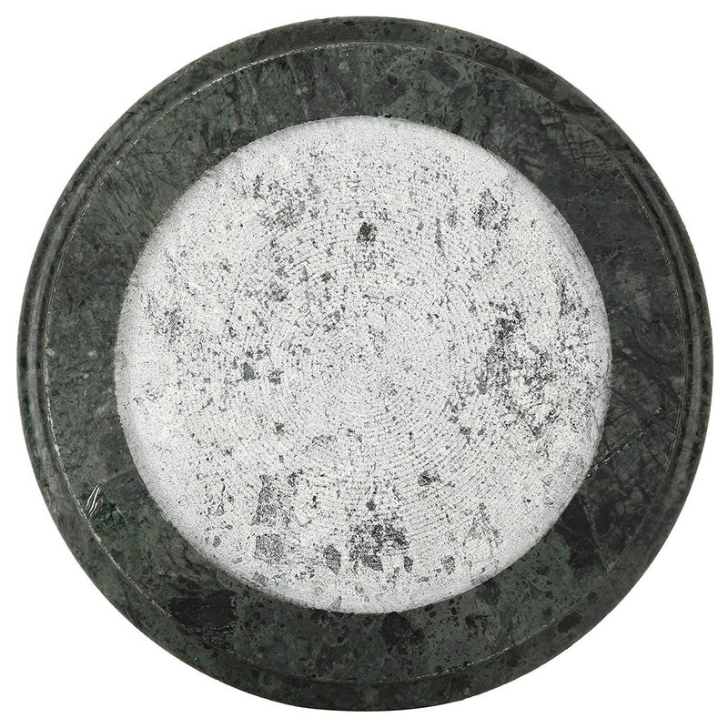 KunhaR Green Marble ChaklaRolling Pin BoardRoti MakerPhulka MakerChapati Makerpapad chakla for Home Kitchen 9 Inch - Image 4