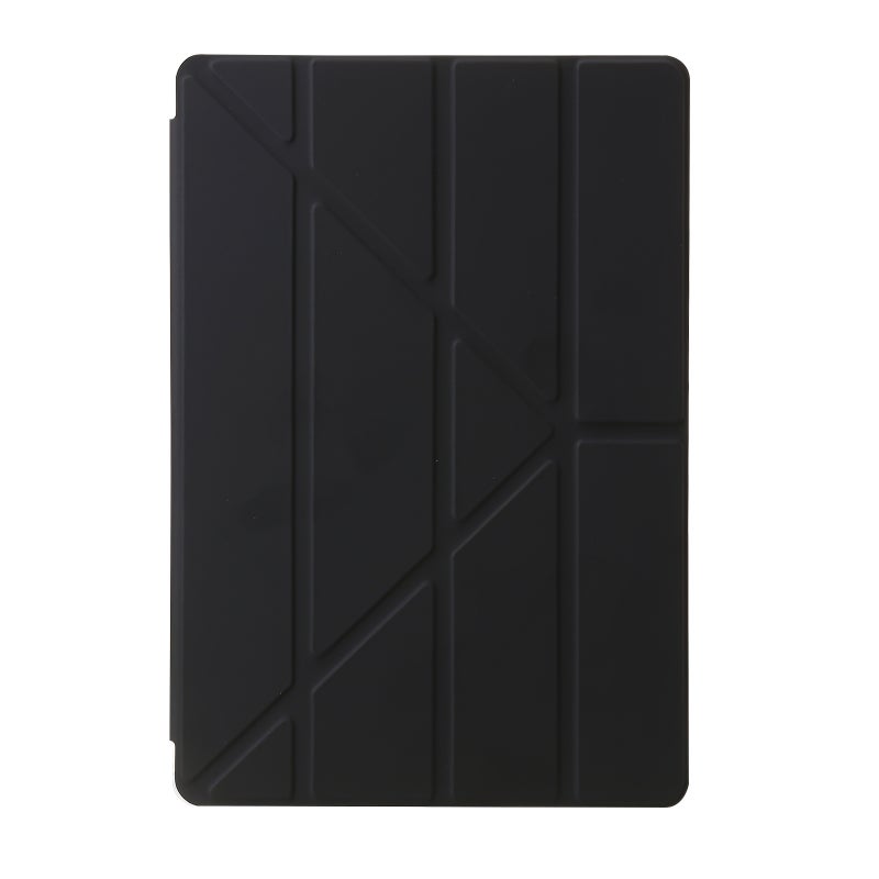 erorex For Samsung Galaxy Tab S10+ / S9+ Clear Acrylic Deformation Leather Tablet Case(Black) - Image 2