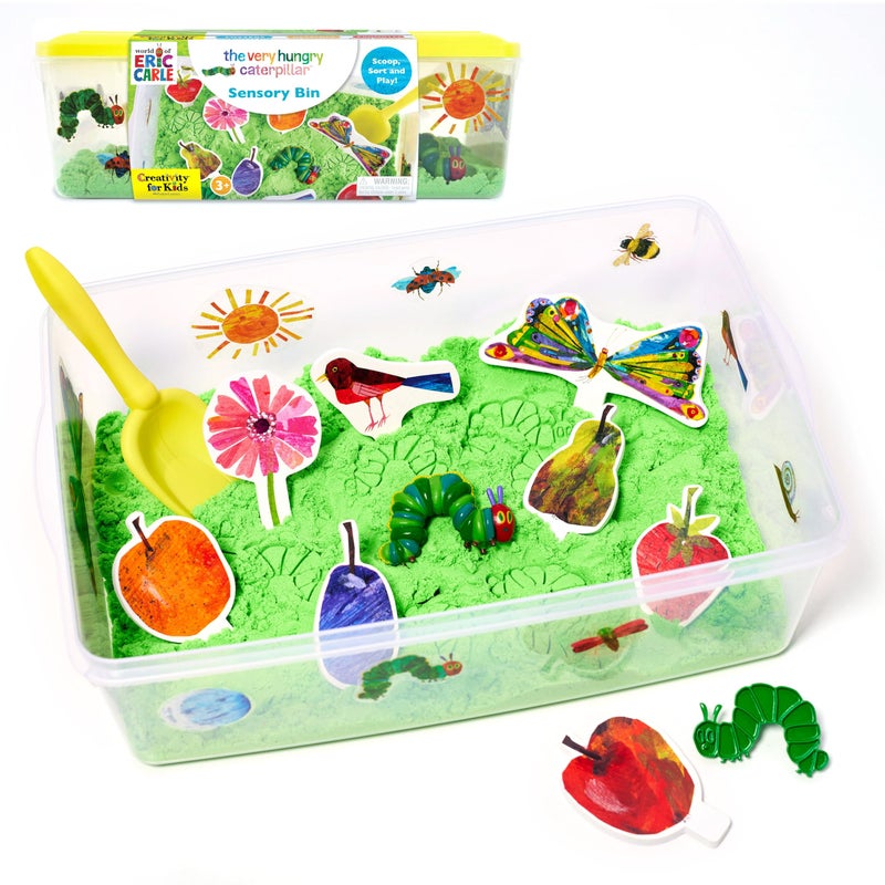 Creativity for Kids The Very Hungry Caterpillar Sensory Bin - Toddler Sensory Toys from The World of Eric Carle Books, Preschool Learning Activities and Fine Motor Toys for Toddlers Ages 3-4+ - Image 1