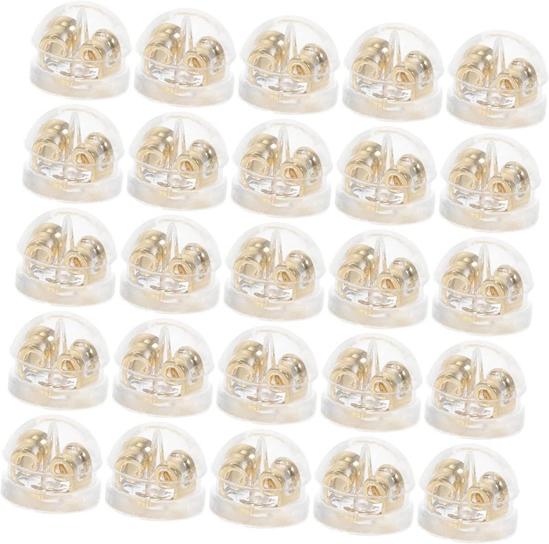 KESYOO 60pcs Silicone Earring Backs for Comfortable and Safe Ear Accessories Soft Silicone Replacement Stoppers for Earring Making and Repair for Ears - Image 1