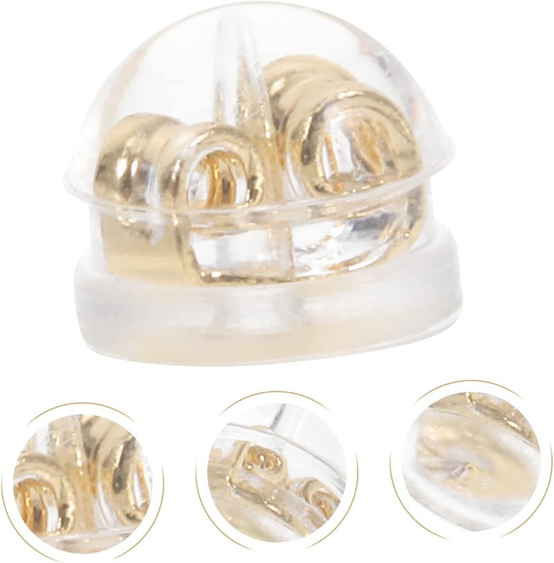 KESYOO 60pcs Silicone Earring Backs for Comfortable and Safe Ear Accessories Soft Silicone Replacement Stoppers for Earring Making and Repair for Ears - Image 2