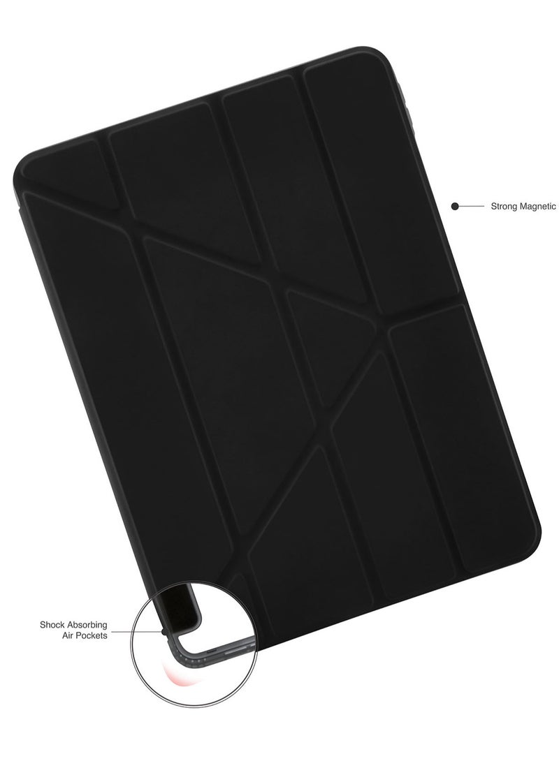 Pipetto Origami No1 for Apple iPad AIR 11 inch Case (2024) M2 iPad Air 10.9 inch (2022/2020) 6th / 5th / 4th Generation Smart Cover with 5 in 1 Stand - Black - Image 4