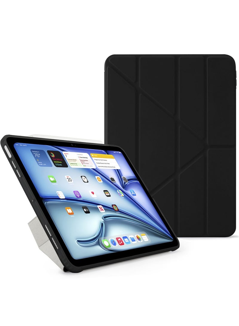 Pipetto Origami No1 for Apple iPad AIR 11 inch Case (2024) M2 iPad Air 10.9 inch (2022/2020) 6th / 5th / 4th Generation Smart Cover with 5 in 1 Stand - Black - Image 1