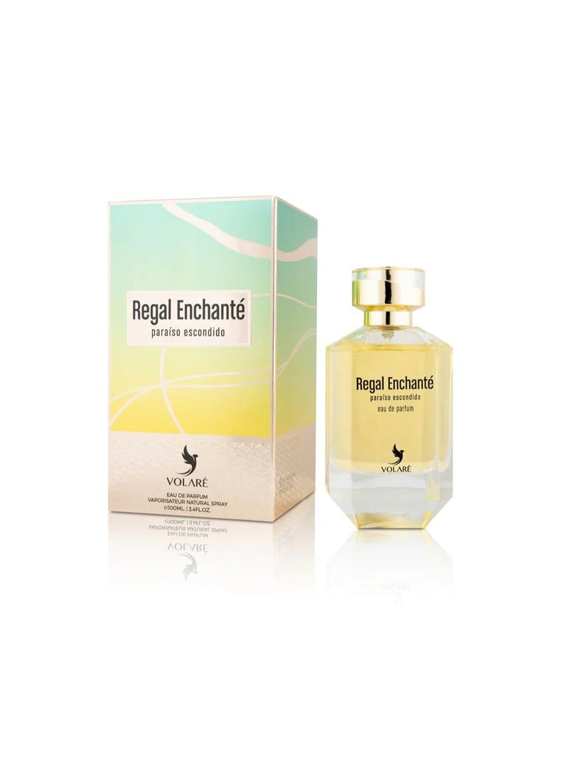 VOLARE ‏ Regal Enchante Paraiso Escondido Eau de Parfum Unisex  - 100ml (Inspired by Roberto Cavalli Paradiso) - Image 1
