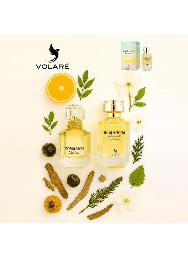 VOLARE ‏ Regal Enchante Paraiso Escondido Eau de Parfum Unisex  - 100ml (Inspired by Roberto Cavalli Paradiso) - Image 4
