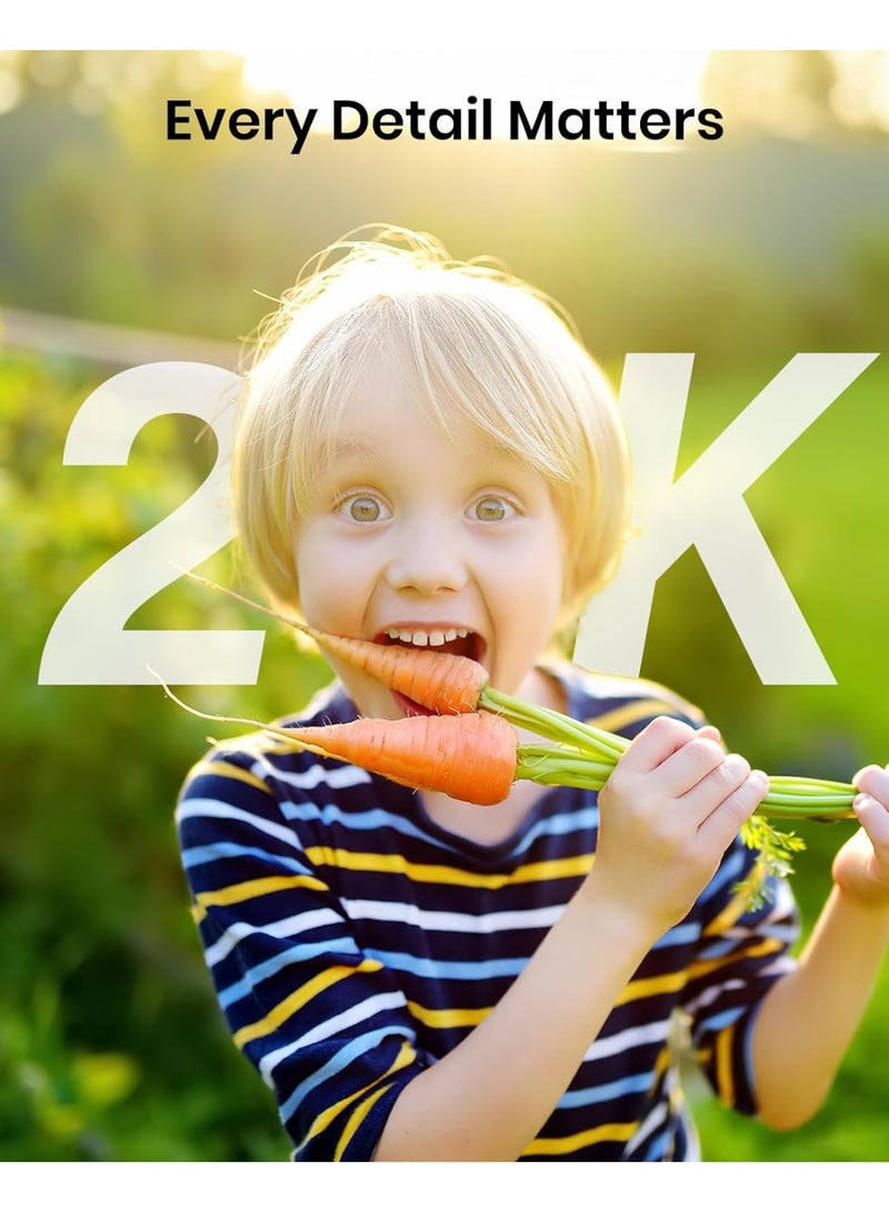 2K Wireless Outdoor Solar Security Camera – 360° PTZ 3MP Camera with Color Night Vision, 2-Way Audio, Battery Powered, 2.4GHz - Image 3