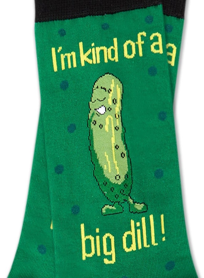 Happy Pop Funny Socks for Men - Big Dill Pickle Gifts, Novelty Silly Cool Crazy Socks for Teen Boys, Xmas Stocking Stuffers - Image 3
