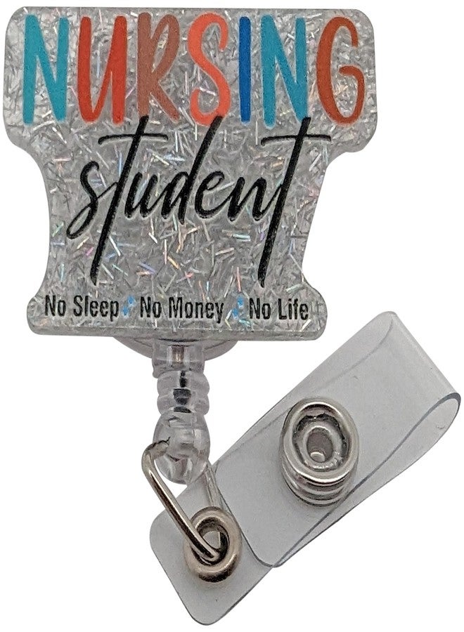 MightyPhine Nursing Student Badge Reel - RN ID Badge - Nursing Student ID Holder - Nursing Accessories for Students - Retractable Badge Holder - Badge Clip - Image 1