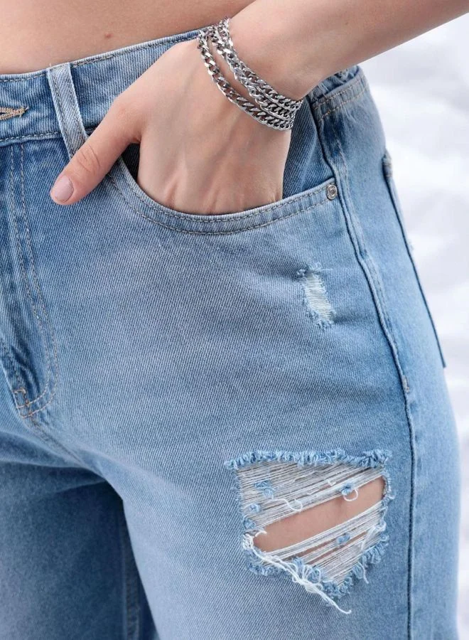 Freehand  Women Straight Fit Solid High Rise Jeans  | Best Price UAE