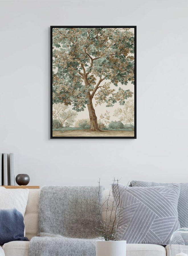Art Decor Vintage Oak Tree Botanical Wall, 100% Framed Portrait Canvas Print, Nature Wall Decor for Living Room, Bedroom, Home Office - Image 2