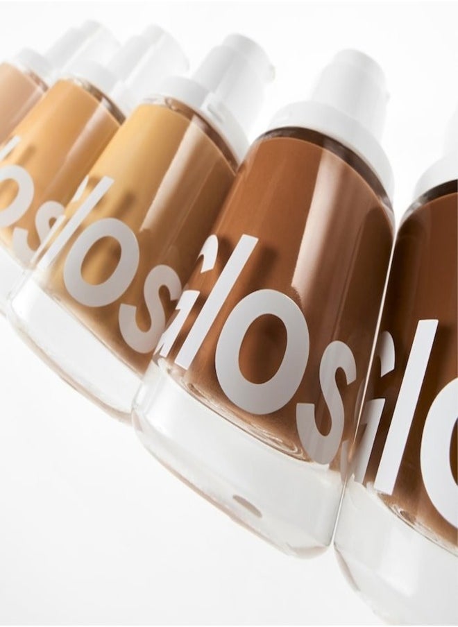 Glossier - Glossier Stretch Liquid Foundation – Buildable Coverage, Deep 1 - golden base tone 30ml - Image 1
