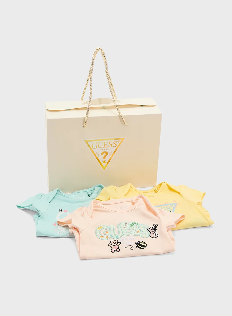 جس Kids 3 Pack Assorted Bodysuits