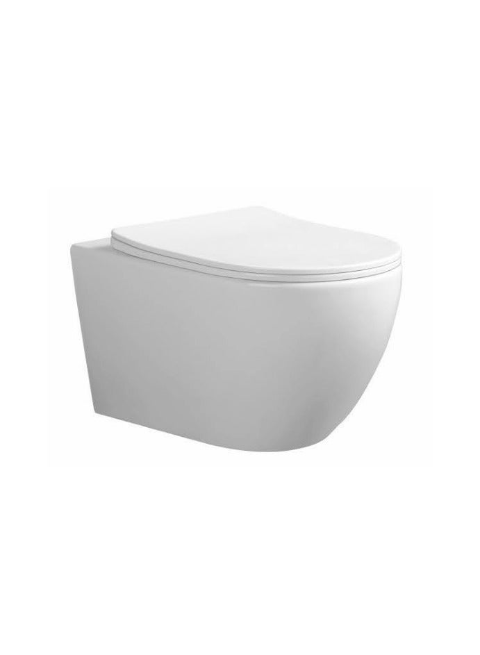 SONET 3058 White Wall-hung Toilet P-trap 180mm Rough-in WITH UF SEAT COVER - Image 1