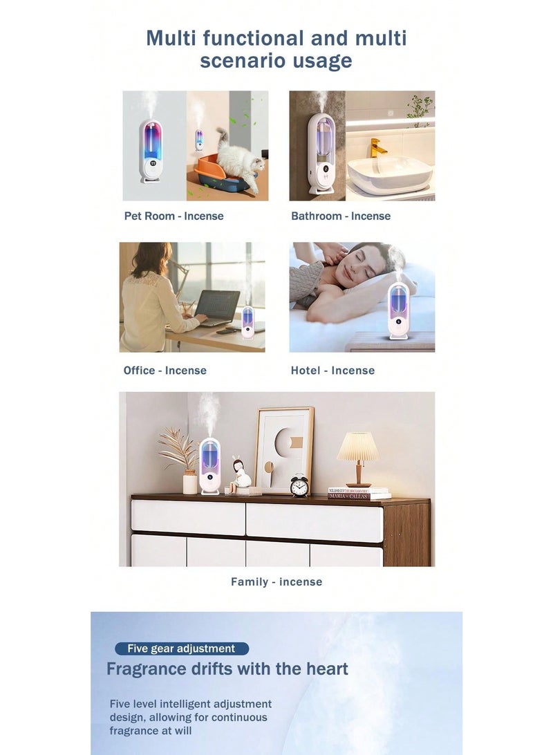 sokany 1-Pack Wall Mounted Automatic Aromatherapy Machine, Essential Oil Diffuser with Air Purification, for Home Hotel Bathroom Living Room, White - Image 4