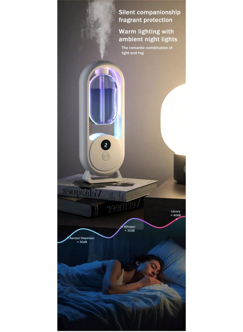 sokany 1-Pack Wall Mounted Automatic Aromatherapy Machine, Essential Oil Diffuser with Air Purification, for Home Hotel Bathroom Living Room, White - Image 3