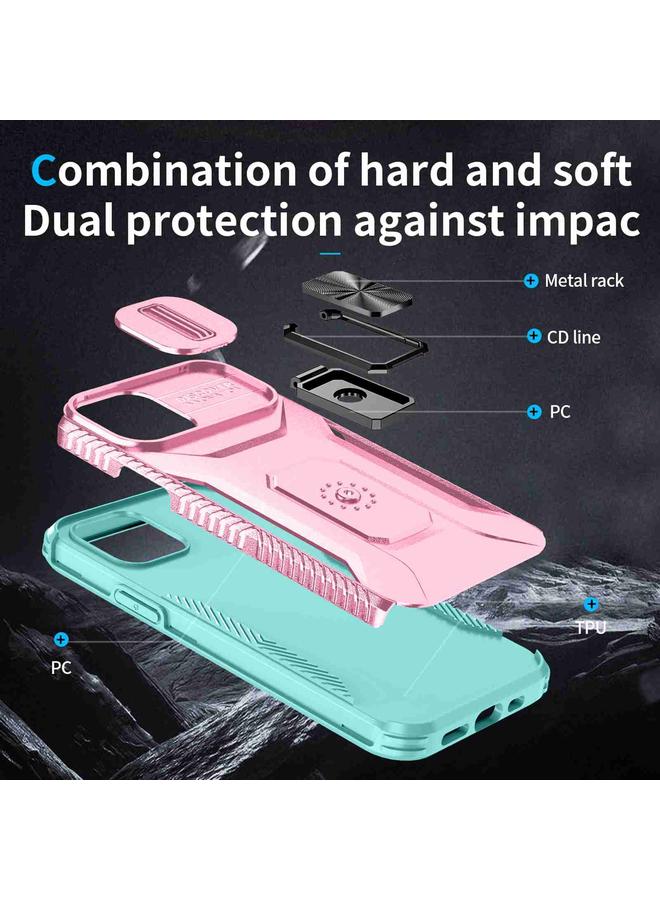 زبون جراب لهاتف iPhone 12 / 12 Pro مع حامل كاميرا منزلق - Image 4