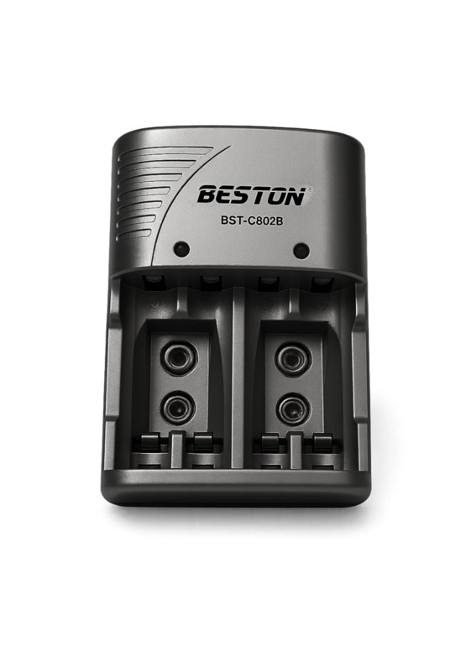 BESTON - Beston Charger C-802 for AA and 9V: Multi-functional charger supporting AA and 9V batteries, ensuring versatile charging options. - Image 1