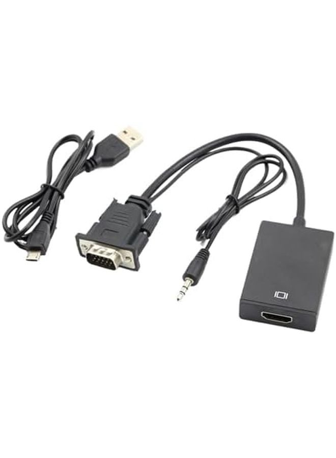محول VGA إلى HDMI مع إمداد طاقة USB صوتي بدقة كاملة 1080P حجم 70R - Image 2