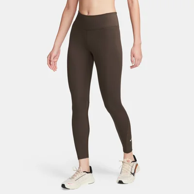 Nike Women's One Mid-Rise 7/8 Mesh-Panelled Leggings