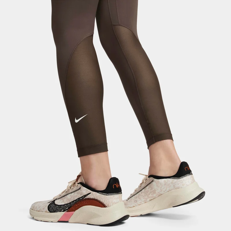 Nike Women's One Mid-Rise 7/8 Mesh-Panelled Leggings