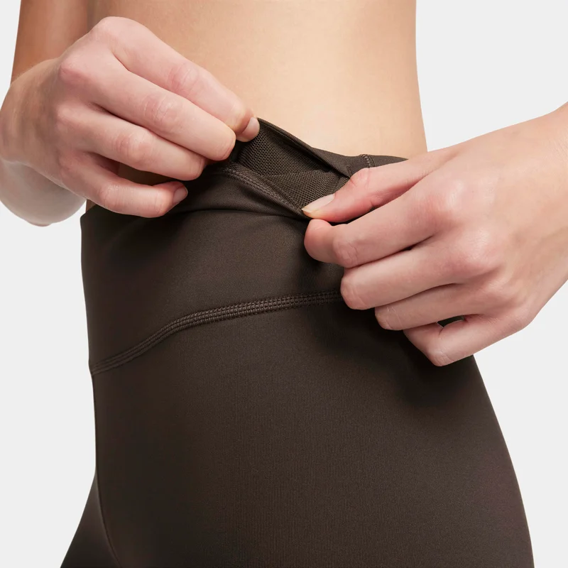 Nike Women's One Mid-Rise 7/8 Mesh-Panelled Leggings
