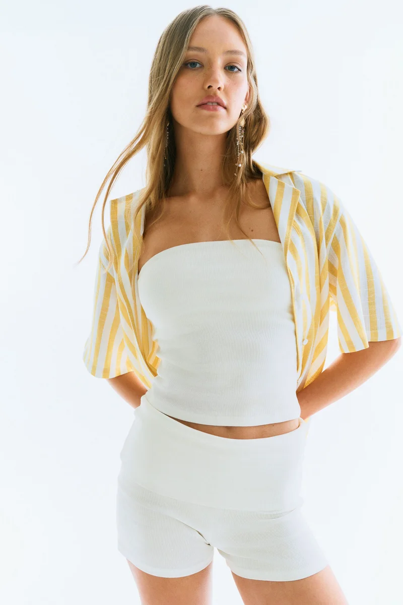 H&M 2-piece tube top and shorts set