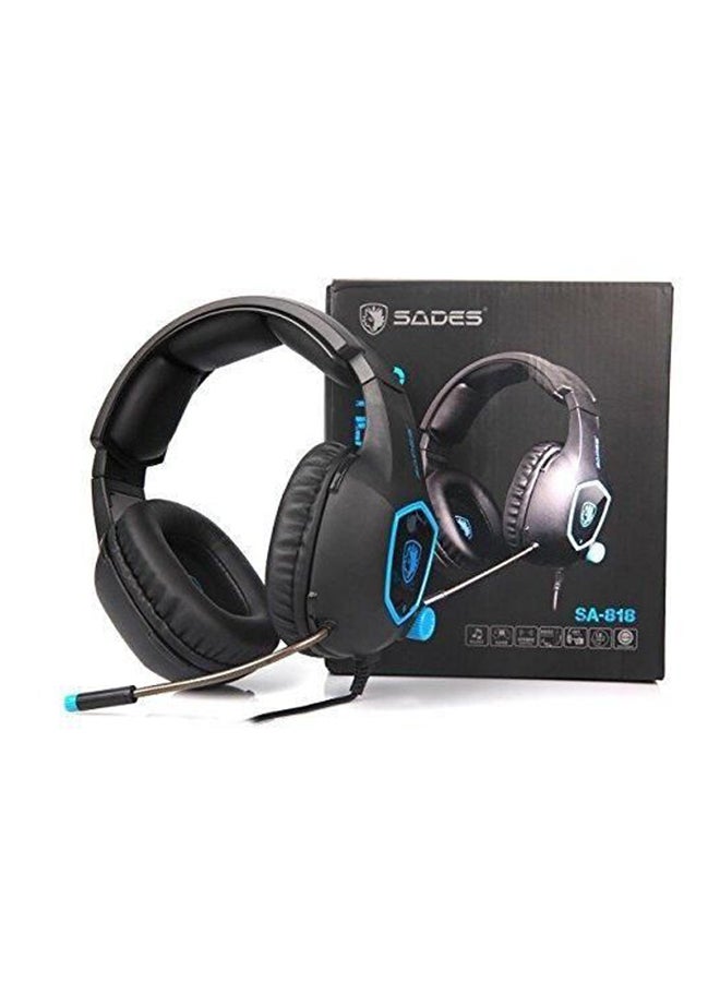 Sades SA818 Wired Over-Ear Gaming Headset With Mic - Image 2