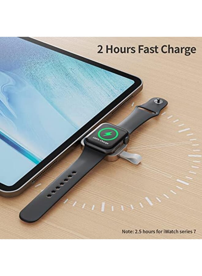 Excefore Portable Watch Charger，Iwatch Wireless Charger With Usb C Fast Charging Magnetic Travel Charger For Watch Series 8 7 Se 6 5 4 3 2 - Image 4