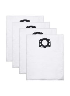 4x Pack Fleece Filter Bag To Fit Karcher Wet and Dry MV4 MV5 MV6 Premium Renovation Vacuum Hoover Cleaner Alternative to 2.863-314.0
