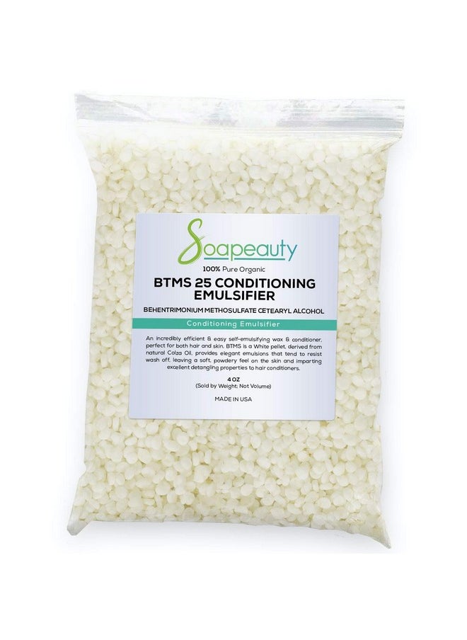 Soapeauty - BTMS 25% Behentrimonium Methosulfate Cetearyl Alcohol Emulsifying Conditioner | Sizes 8 OZ to 8 LBS | (4 OZ) - Image 1