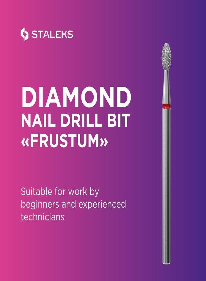 STALEKS PRO Expert Diamond Nail Drill Bit (Olive, Red, 2.5mm Head / 5mm WP) – Soft Abrasiveness for Delicate Cuticle & Sidewall Processing in Hardware Manicure/Pedicure - Image 4