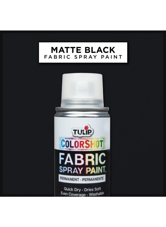 Tulip Color Shot Fabric Spray Aerosol  Black  3Oz  Pack Of 1   33605 - Image 2