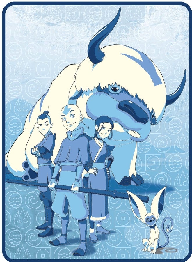 Franco Avatar Aangs Gang Throw Micro Raschel Plush Blanket, One Size - Image 1