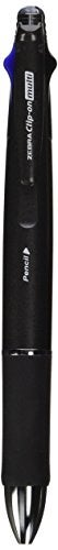 Zebra Pen Zebra ClipOn 1000 4 Color 07 mm Ballpoint Multi Pen 05 mm Pencil Black Body B4SA2BK - Image 1