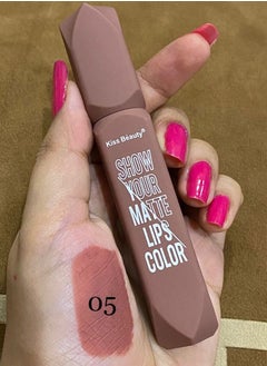 Kiss Beauty Kiss Beauty Show Your Matte Lips Color 05, Nude Brown  - Image 2