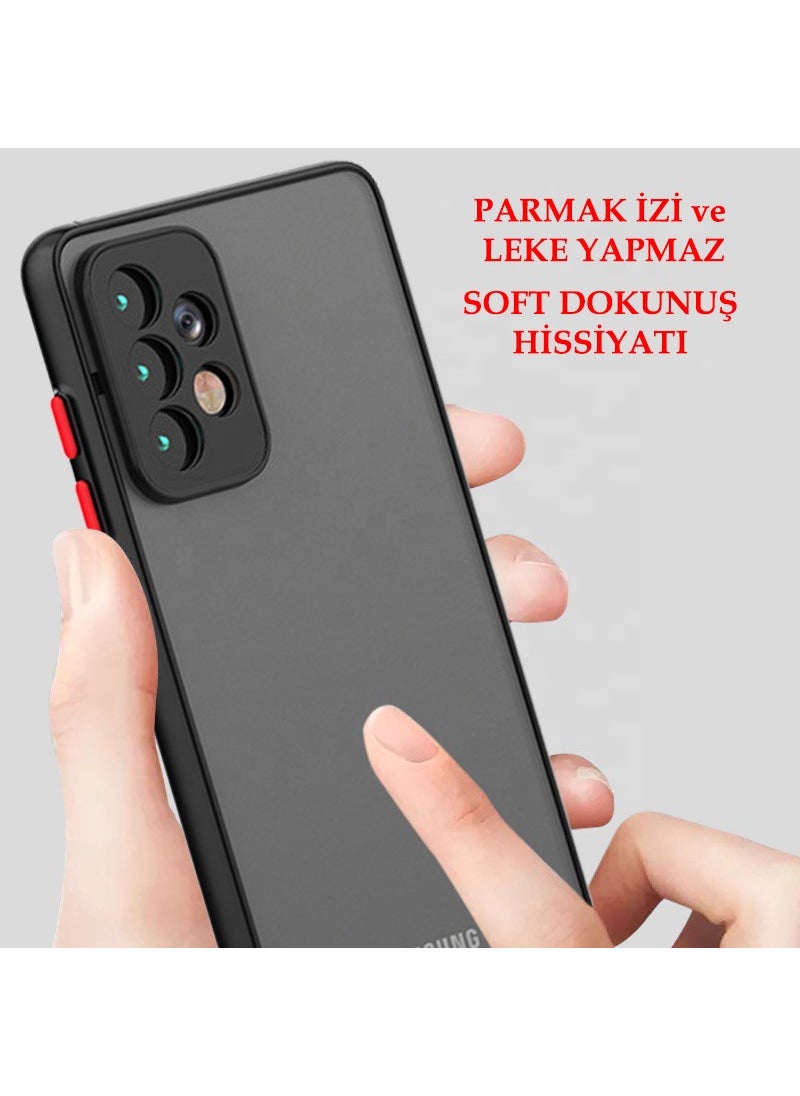 Dexmon - Samsung Galaxy A32 Case 3D Camera Protection Soft Matte Smoke Case - Image 1