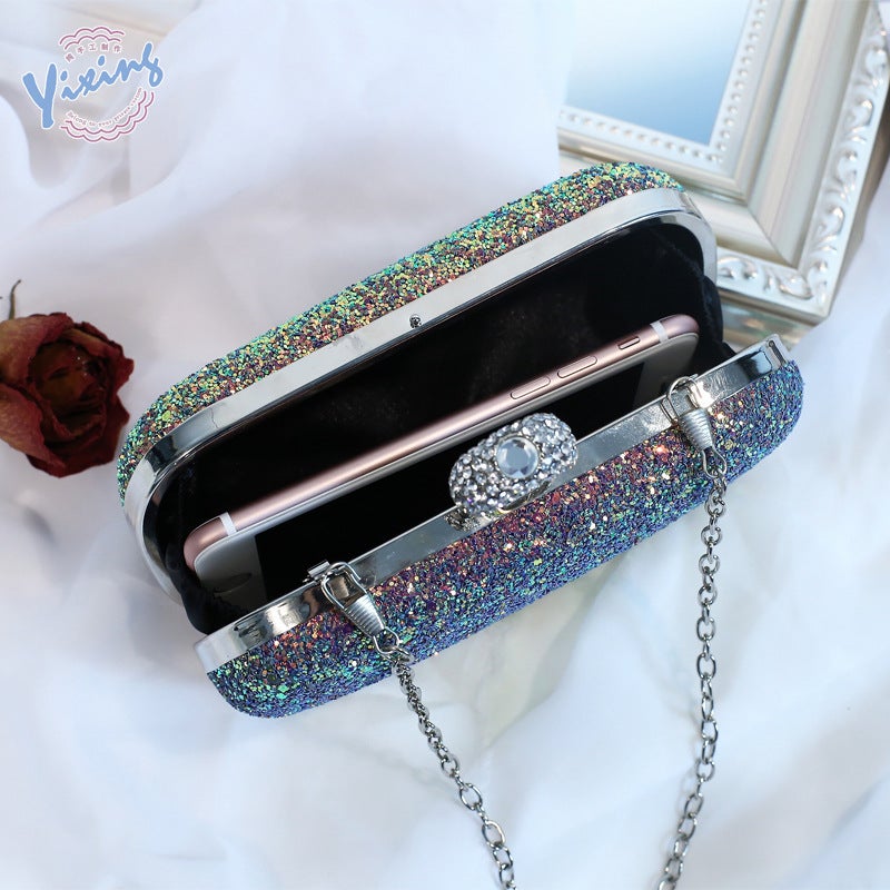 Factory Magic Color Sequins Dinner Bag Famous Yuan Bag Party Women'S Bag Inlaid Dinner Bag Supply Of A Generation Of Hair - Image 5