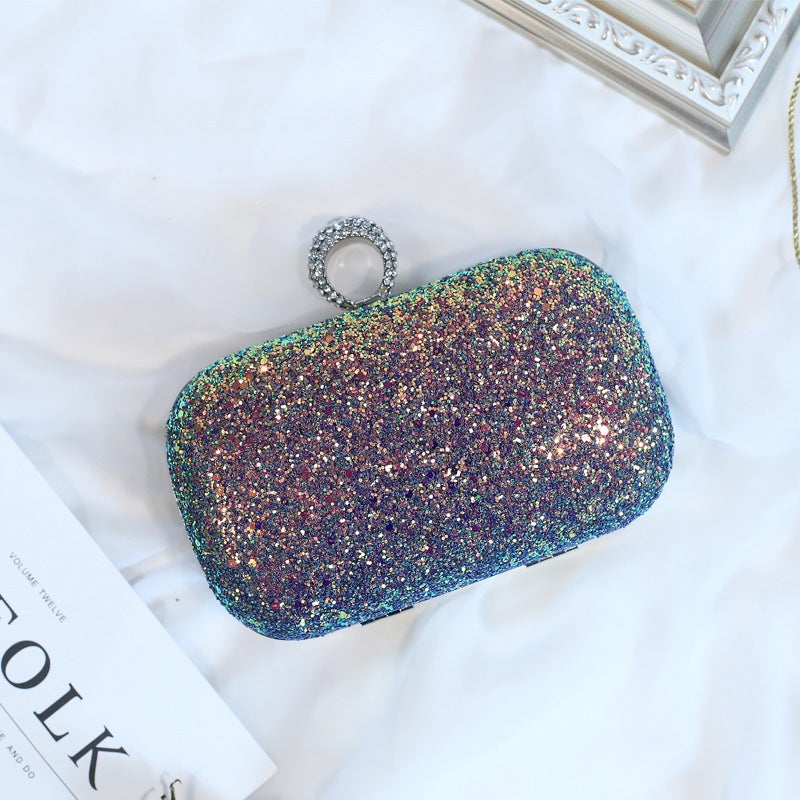 Factory Magic Color Sequins Dinner Bag Famous Yuan Bag Party Women'S Bag Inlaid Dinner Bag Supply Of A Generation Of Hair - Image 1