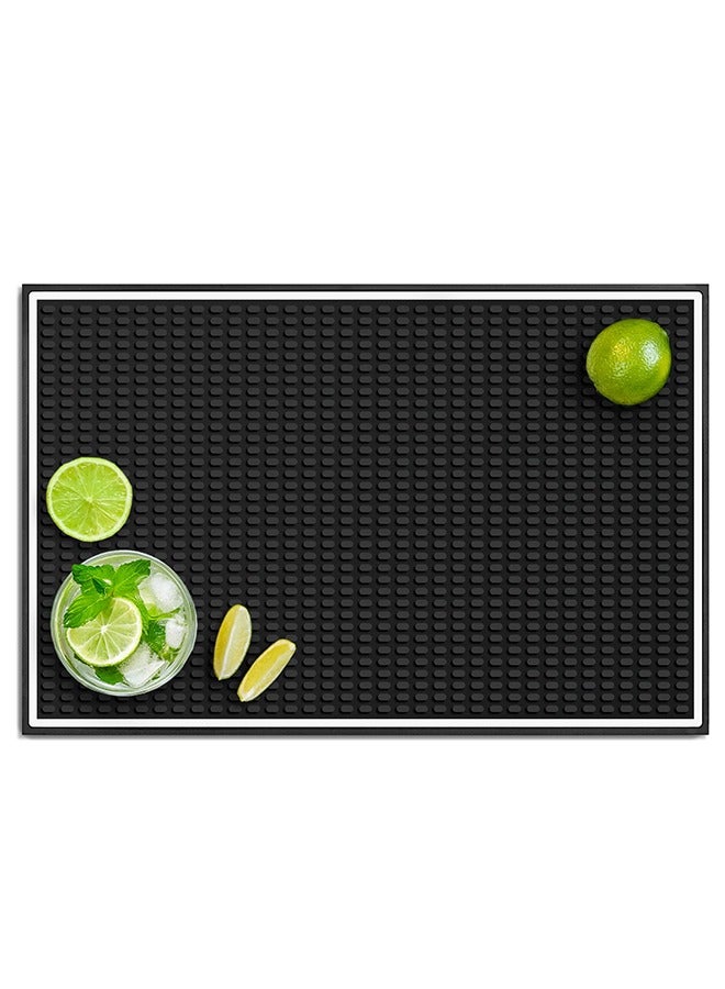 Premium Coffee Mat,Thick Durable and Stylish Coffee Mat for Spills,Non Slip, Non-Toxic, Service Mat for Coffee,Home, Restaurants Counter Top 45x30cm - Image 1