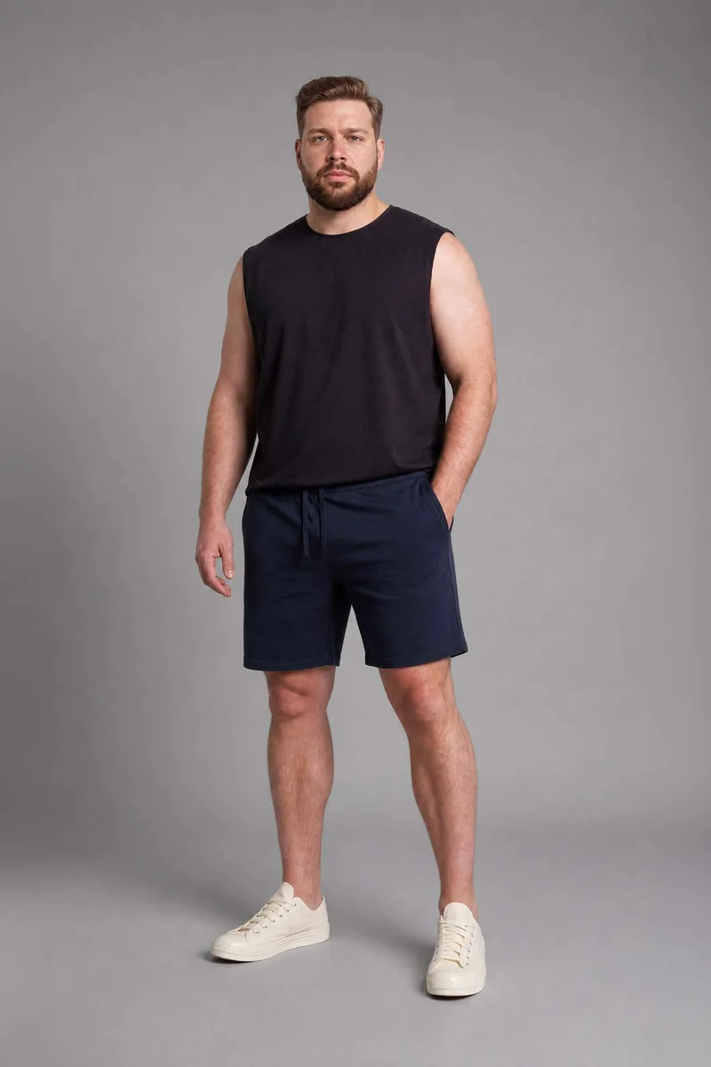 ديفاكتو Boxy Fit Crew Neck Sleeveless Tank Top