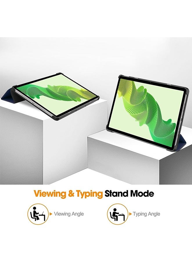 Case For Realme Pad 2 11.5" 2023, Multi-Viewing Angles, All New PU Leather Cover with Stand Function Feature, Slim Flip Case (blue) - Image 4