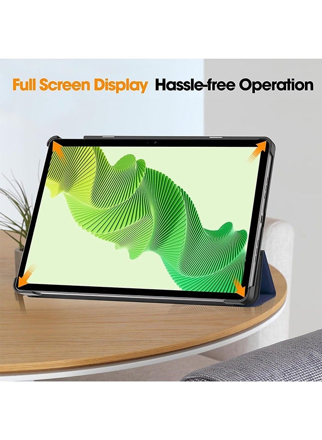 Case For Realme Pad 2 11.5" 2023, Multi-Viewing Angles, All New PU Leather Cover with Stand Function Feature, Slim Flip Case (blue) - Image 5