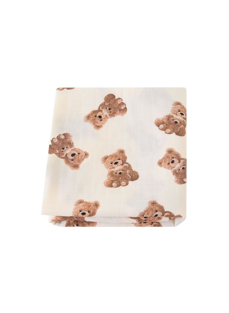 Loquat مناشف حمام من القطن الخالص مطبوعة برسوم كرتونية