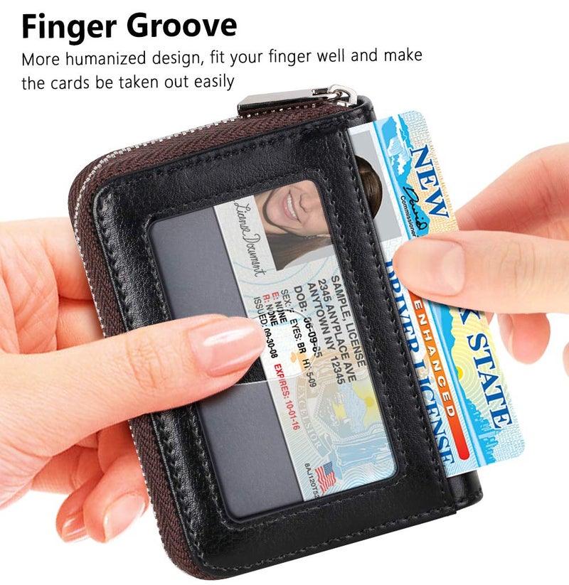 FurArt FurArt Credit Card Wallet, Zipper Card Cases Holder for Men Women, RFID Blocking, KeyChain Wallet, Compact Size  - Image 2