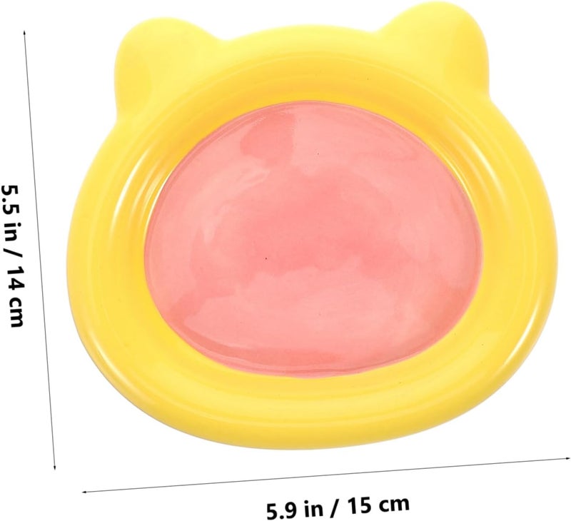 Ceramic Cat Food and Water Bowl Set Design Non-Slip Base for Small Dogs and Indoor Cats Dishwasher Safe 2-Piece Feeding Dish - Image 2