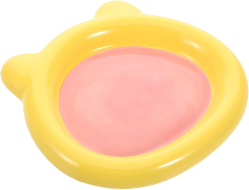 Ceramic Cat Food and Water Bowl Set Design Non-Slip Base for Small Dogs and Indoor Cats Dishwasher Safe 2-Piece Feeding Dish - Image 1