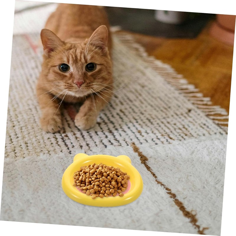 Ceramic Cat Food and Water Bowl Set Design Non-Slip Base for Small Dogs and Indoor Cats Dishwasher Safe 2-Piece Feeding Dish - Image 5
