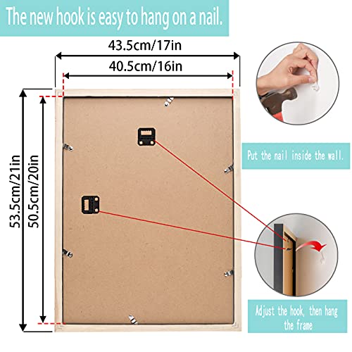 Mxtallup 16 x 20 Diamond Painting Picture Frames 40x50cm Diamond Art Frame , Display Pictures14x18 Inch 35x45 cm with Mat or 16x20 Inch40x50 cm Without Mat, Wall Diamond Embroidery Photo Frame - Image 3